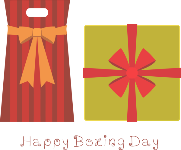 Transparent Boxing Day Red Costume for Happy Boxing Day for Boxing Day