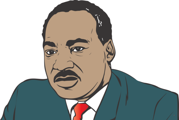 Transparent Martin Luther King Jr. Day Cartoon Forehead Chin for MLK Day for Martin Luther King Jr Day