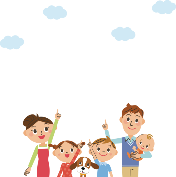 Transparent Family Day Cartoon Child Happy for Happy Family Day for Family Day