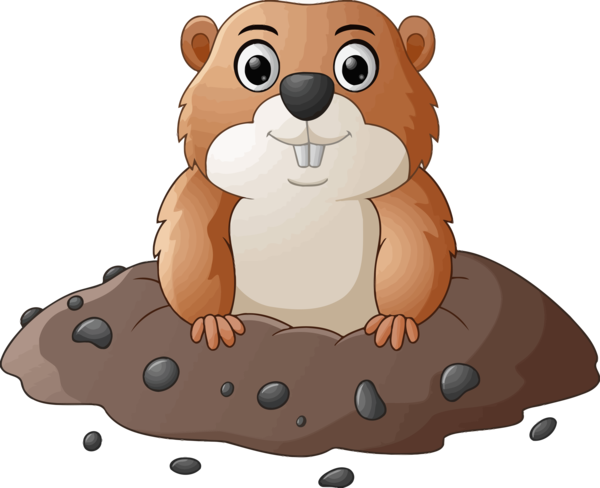 Transparent Groundhog Day Cartoon Groundhog Beaver for Groundhog for Groundhog Day
