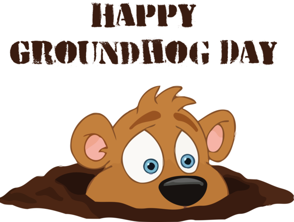 Transparent Groundhog Day Cartoon Groundhog Snout for Groundhog for Groundhog Day