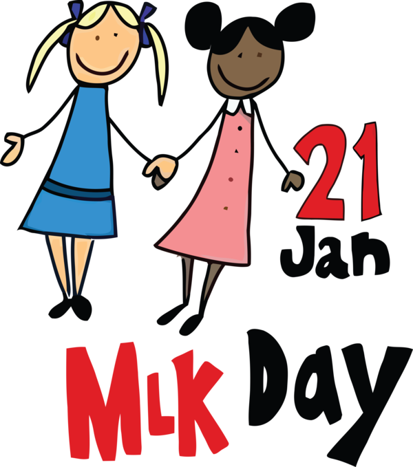 Transparent Martin Luther King Jr. Day Cartoon Interaction Friendship for MLK Day for Martin Luther King Jr Day
