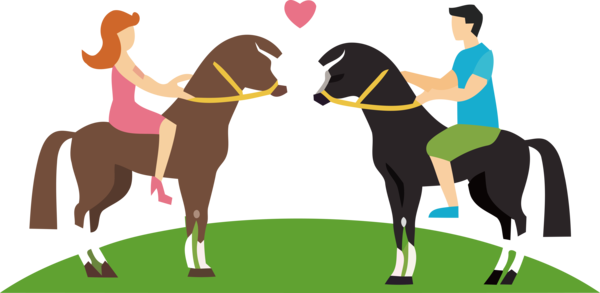 Transparent Valentine's Day Horse Horse supplies Animal sports for Valentines for Valentines Day