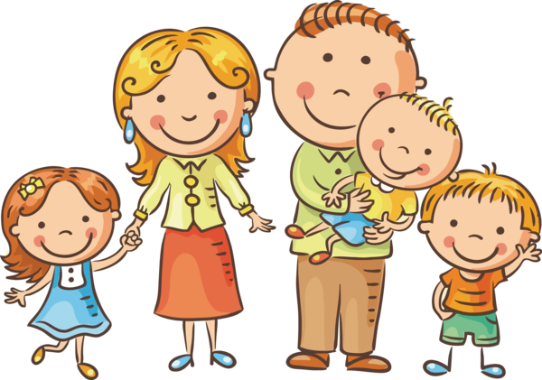 Transparent Family Day People Cartoon Child for Happy Family Day for Family Day