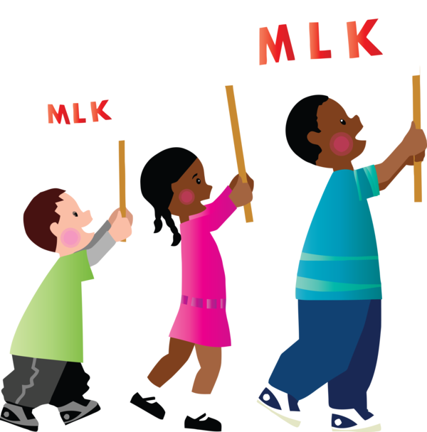 Transparent Martin Luther King Jr. Day Cartoon Child Sharing for MLK Day for Martin Luther King Jr Day