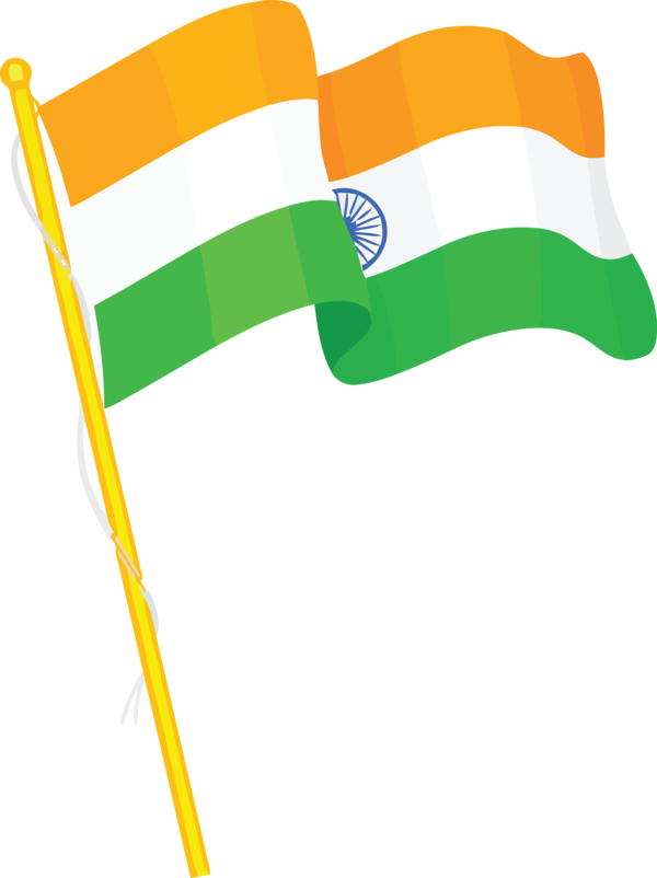 Transparent India Republic Day Flag Line for Happy India Republic Day for India Republic Day