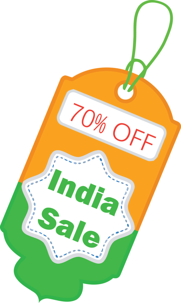 Transparent India Republic Day Label for Happy India Republic Day for India Republic Day