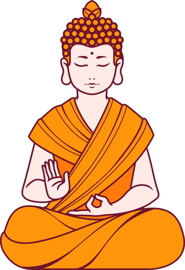 Transparent Bodhi Day Orange Zen master for Bodhi for Bodhi Day