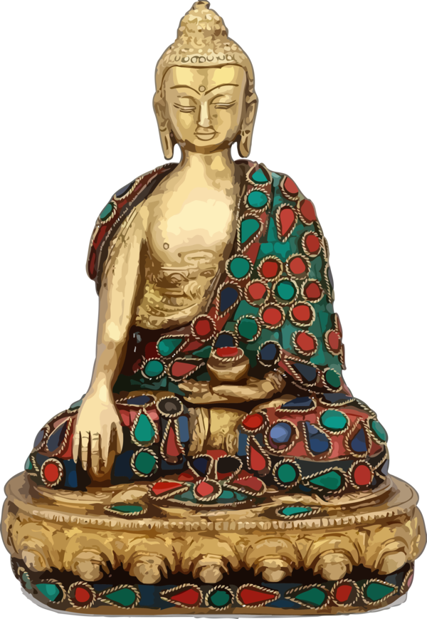 Transparent Bodhi Day Statue Sculpture Figurine for Bodhi for Bodhi Day