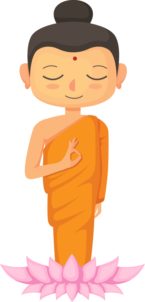 Transparent Bodhi Day Cartoon Finger Animation for Bodhi Lotus for Bodhi Day