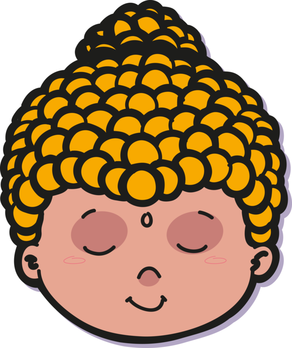 Transparent Bodhi Day Hair Face Facial expression for Bodhi for Bodhi Day