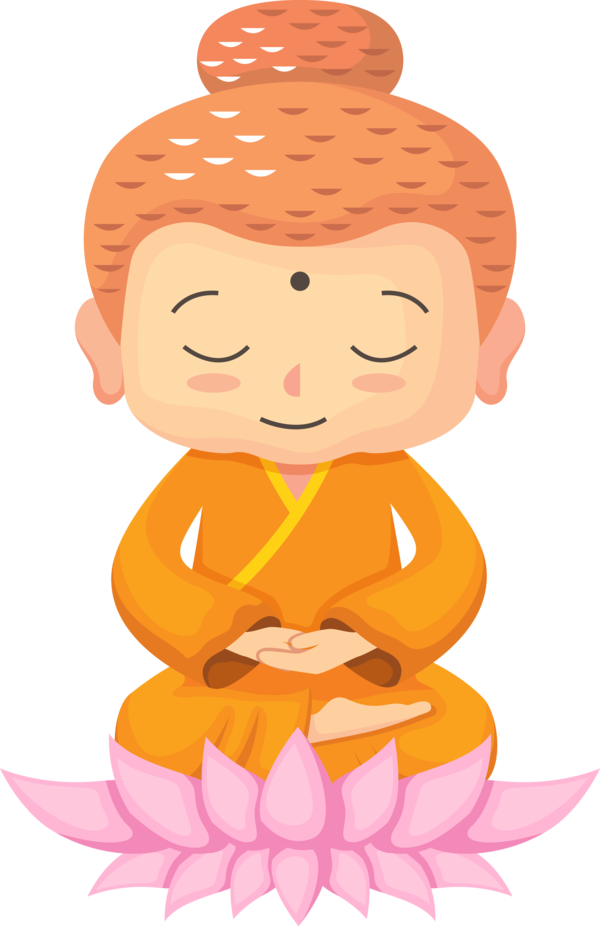Transparent Bodhi Day Cartoon Smile for Bodhi Lotus for Bodhi Day