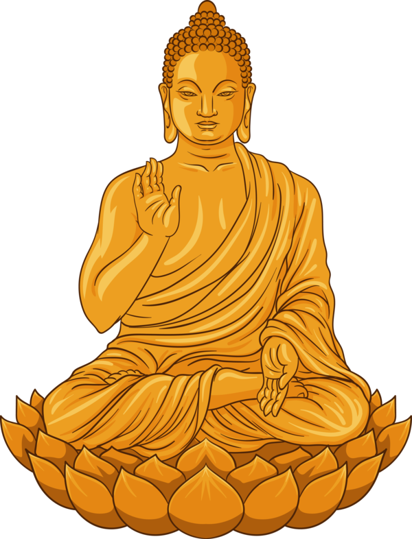 Transparent Bodhi Day Meditation Zen master Statue for Bodhi Lotus for Bodhi Day