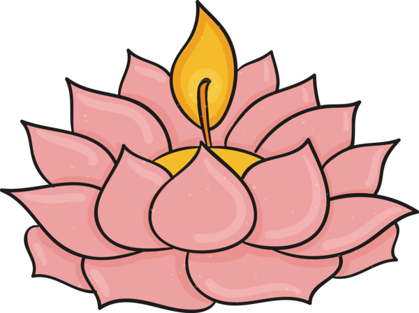 Transparent Bodhi Day Pink Lotus family Petal for Bodhi Lotus for Bodhi Day