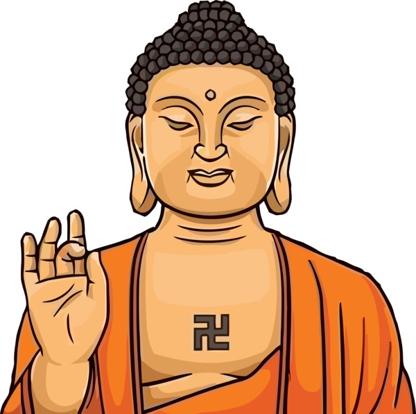 Transparent Bodhi Day Finger Cartoon Forehead for Bodhi for Bodhi Day