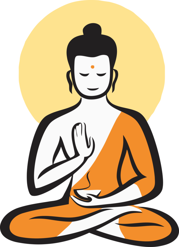 Transparent Bodhi Day Meditation Kneeling for Bodhi for Bodhi Day