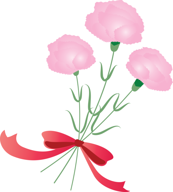 Transparent Mother's Day Pink Flower Petal for Mother's Day Flower for Mothers Day