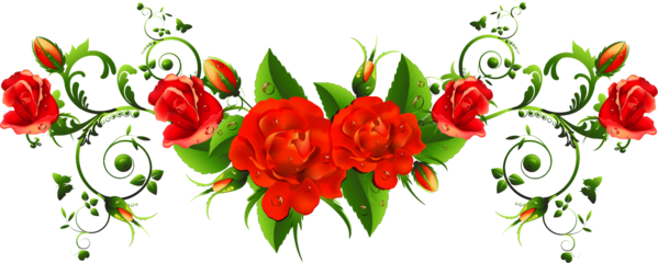Transparent Valentine's Day Flower Red Plant for Rose for Valentines Day