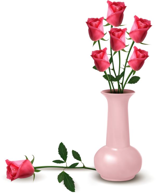 Transparent Valentine's Day Vase Flower Cut flowers for Rose for Valentines Day
