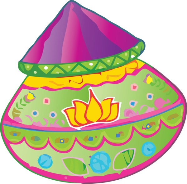 Transparent Holi Party hat Party supply Costume hat for Happy Holi for Holi