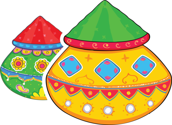 Transparent Holi Party hat for Happy Holi for Holi