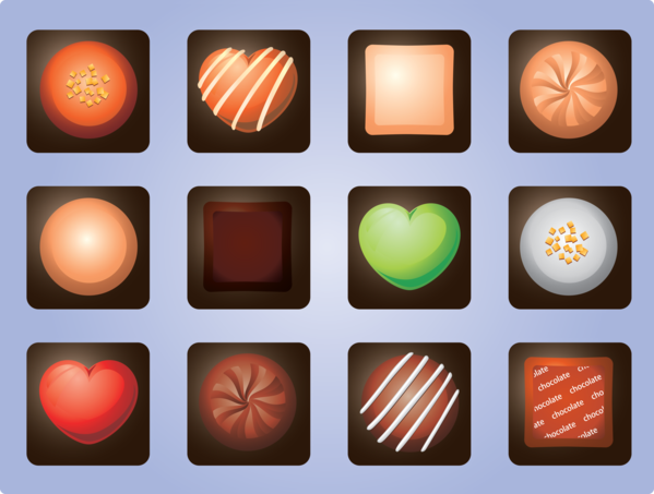 Transparent Valentine's Day Rectangle for Chocolates for Valentines Day