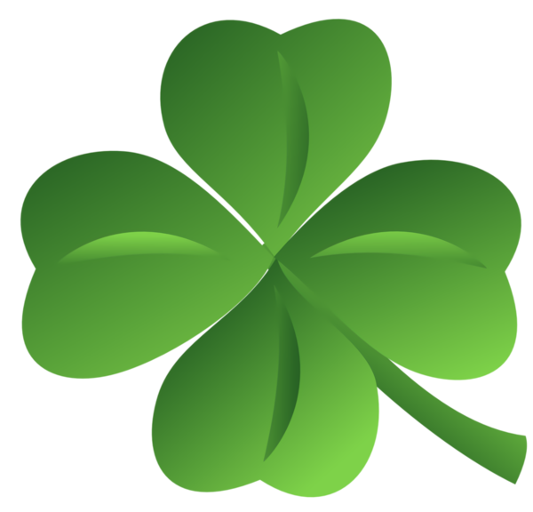 Transparent St. Patrick's Day Green Leaf Petal for Four Leaf Clover for St Patricks Day