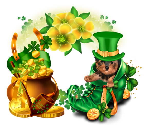Transparent St. Patrick's Day Saint patrick's day Leprechaun Clover for Shamrock Frame for St Patricks Day