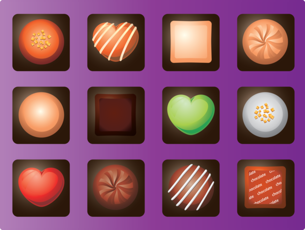 Transparent Valentine's Day Icon for Chocolates for Valentines Day