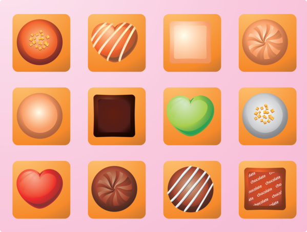 Transparent Valentine's Day Icon for Chocolates for Valentines Day