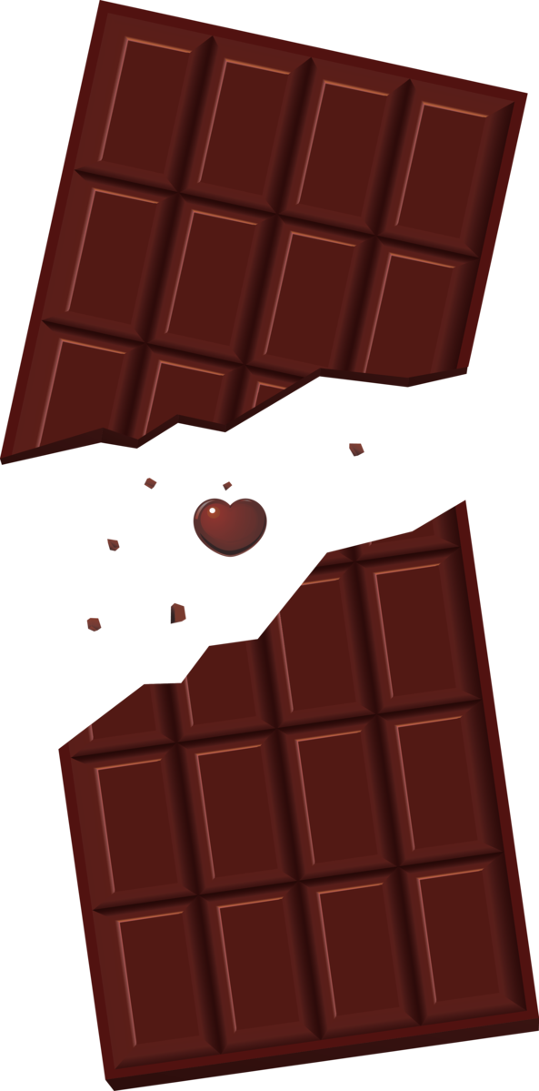 Transparent Valentine's Day Chocolate bar Chocolate Food for Chocolates for Valentines Day