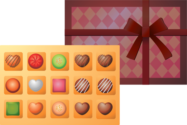 Transparent Valentine's Day Giri choco Confectionery Chocolate for Chocolates for Valentines Day