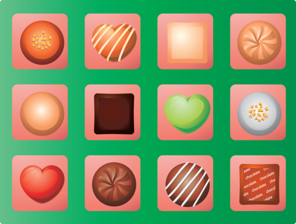 Transparent Valentine's Day Icon for Chocolates for Valentines Day