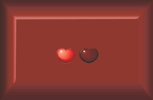 Transparent Valentine's Day Red Heart Games for Chocolates for Valentines Day