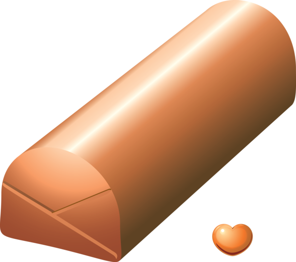 Transparent Valentine's Day Orange Cylinder Material property for Chocolates for Valentines Day