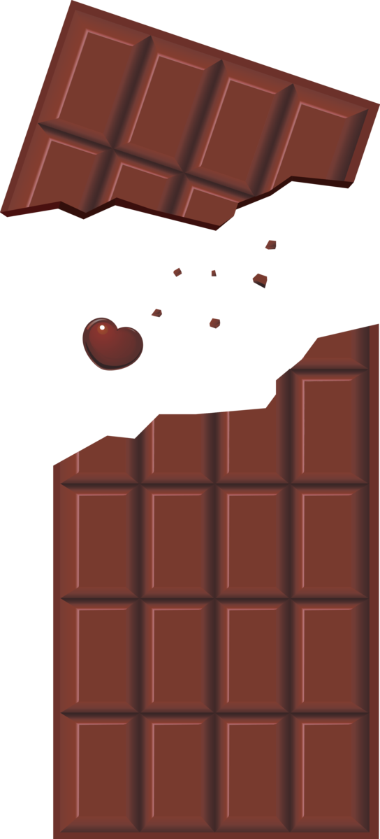 Transparent Valentine's Day Chocolate Chocolate bar Brown for Chocolates for Valentines Day