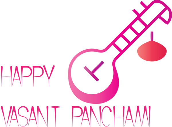 Transparent Vasant Panchami Pink Text Magenta for Happy Vasant Panchami for Vasant Panchami