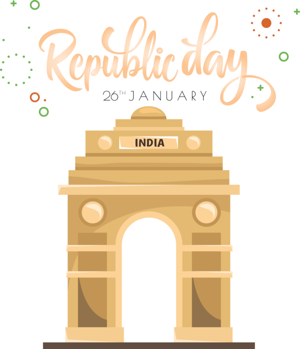 Transparent India Republic Day Arch Triumphal arch Architecture for Happy India Republic Day for India Republic Day