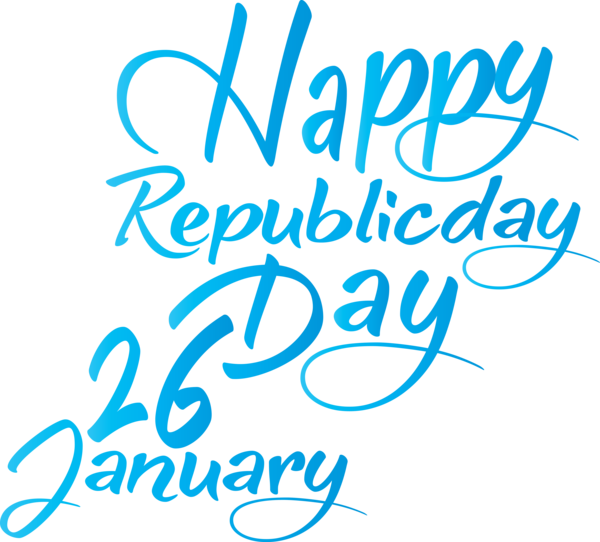Transparent India Republic Day Text Font Line for Happy India Republic Day for India Republic Day