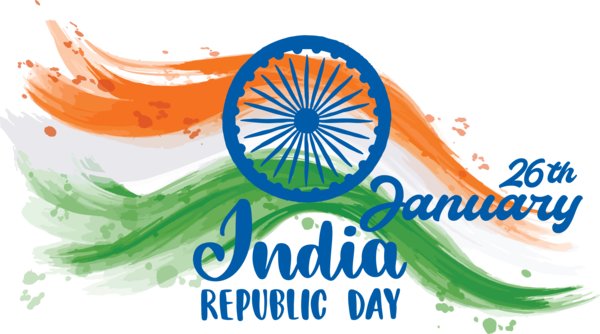 Transparent India Republic Day Logo Line Font for Happy India Republic Day for India Republic Day