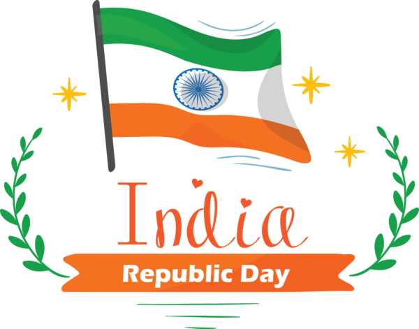 Transparent India Republic Day Logo for Happy India Republic Day for India Republic Day
