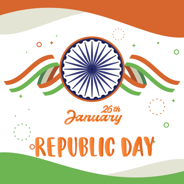 Transparent India Republic Day Font Line Logo for Happy India Republic Day for India Republic Day