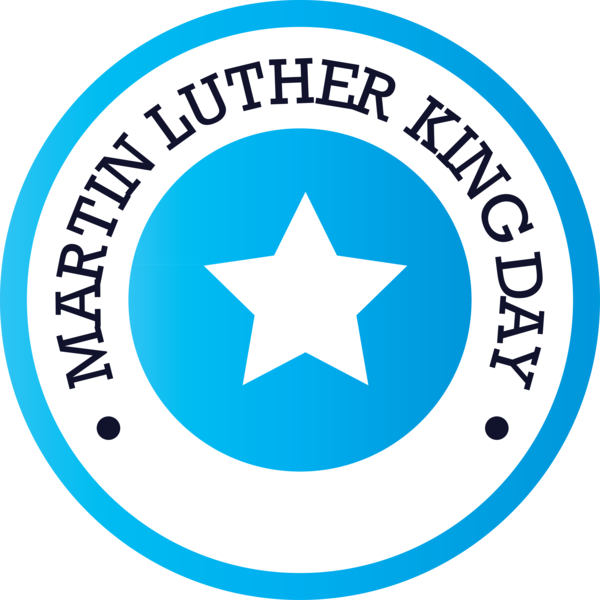 Transparent Martin Luther King Jr. Day Logo Circle for MLK Day for Martin Luther King Jr Day