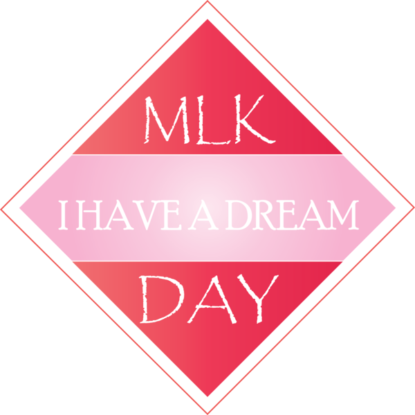 Transparent Martin Luther King Jr. Day Pink Logo Text for MLK Day for Martin Luther King Jr Day