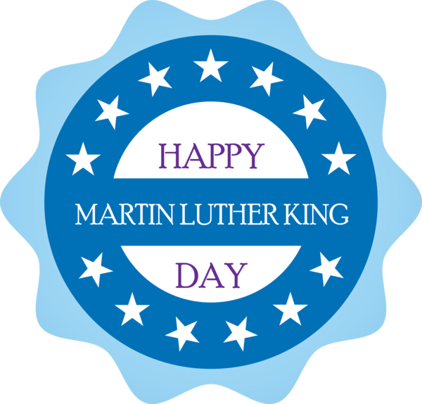 Transparent Martin Luther King Jr. Day Label Star Logo for MLK Day for Martin Luther King Jr Day