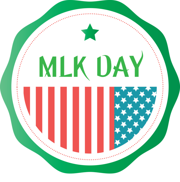 Transparent Martin Luther King Jr. Day Logo Emblem for MLK Day for Martin Luther King Jr Day