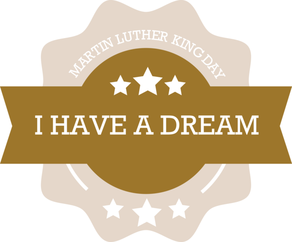 Transparent Martin Luther King Jr. Day Logo Text Label for MLK Day for Martin Luther King Jr Day