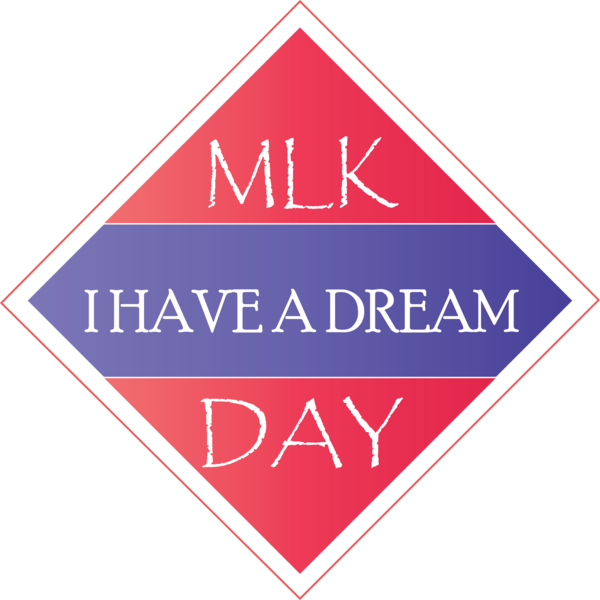 Transparent Martin Luther King Jr. Day Logo Line Font for MLK Day for Martin Luther King Jr Day