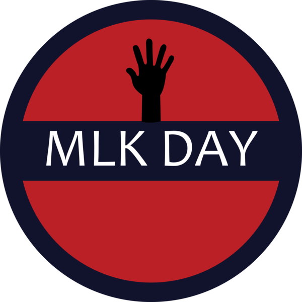 Transparent Martin Luther King Jr. Day Logo Gesture Label for MLK Day for Martin Luther King Jr Day