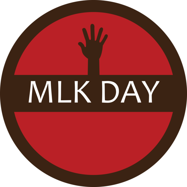 Transparent Martin Luther King Jr. Day Logo Font Circle for MLK Day for Martin Luther King Jr Day